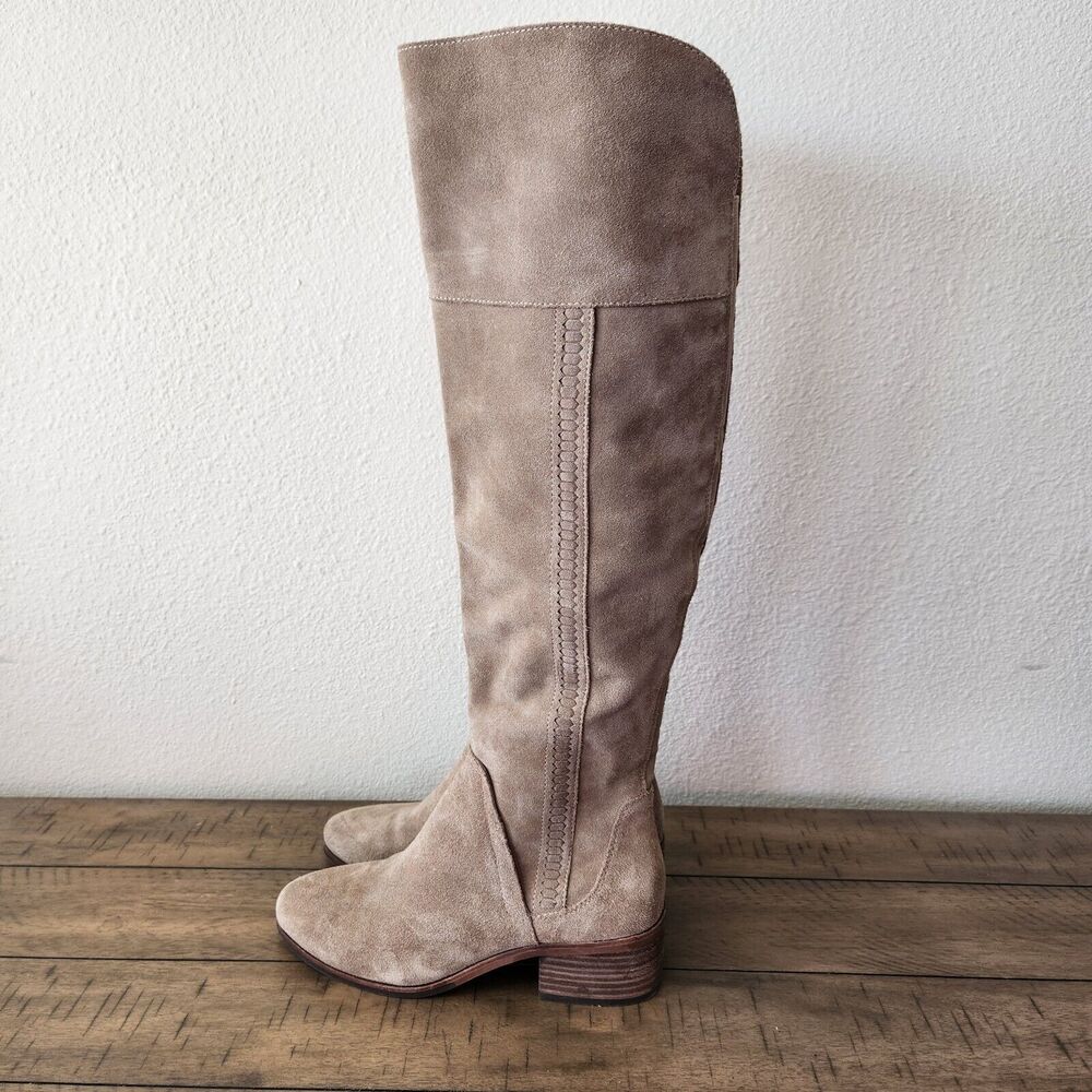 Vince Camuto Tan Over the Knee Boots